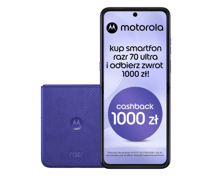 Smartfon Motorola razr 70 Ultra 5G 16/512GB Orient Blue 165Hz